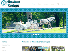 Tablet Screenshot of maneeventcarriages.com